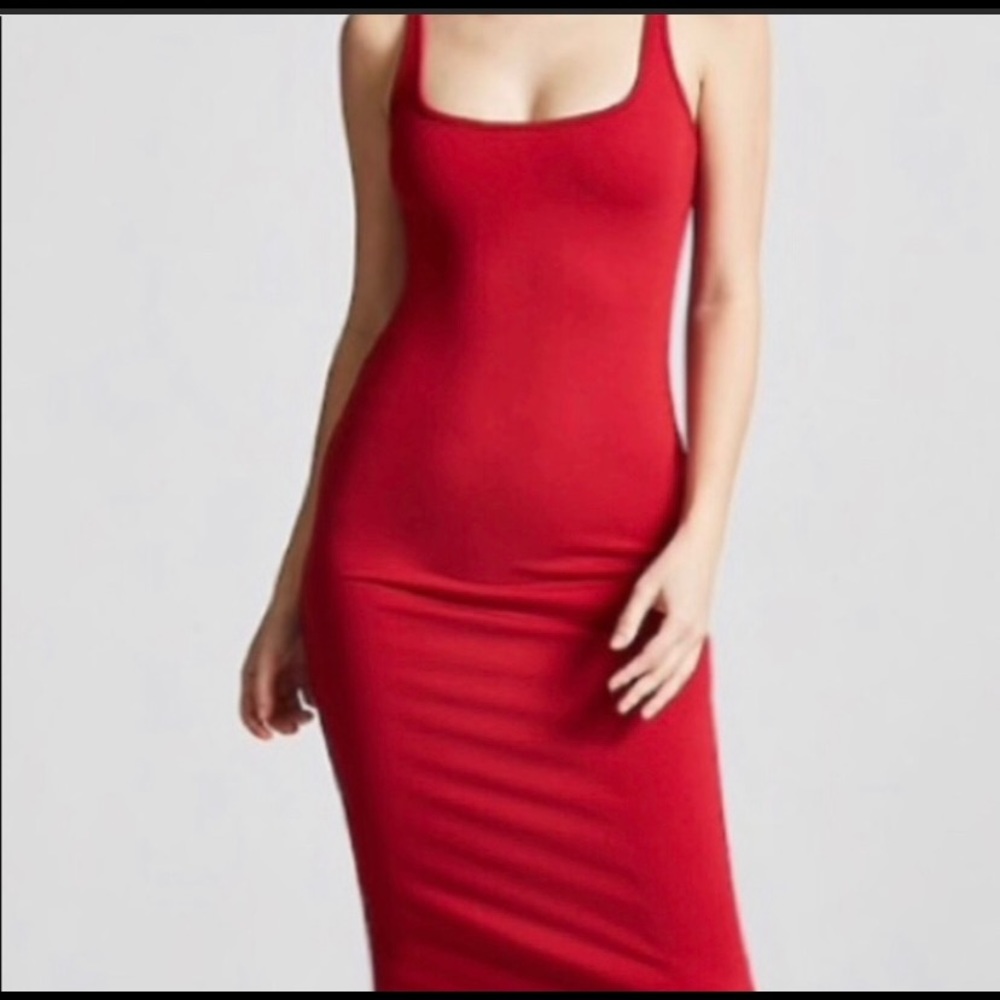 Forever 21 red midi dress